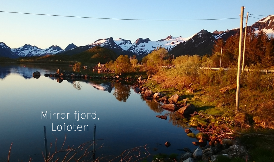 Mirror fjord, Lofoten