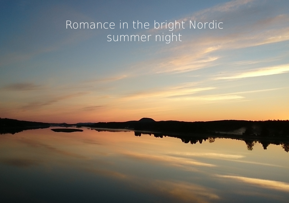 Romance in the bright Nordic summer night